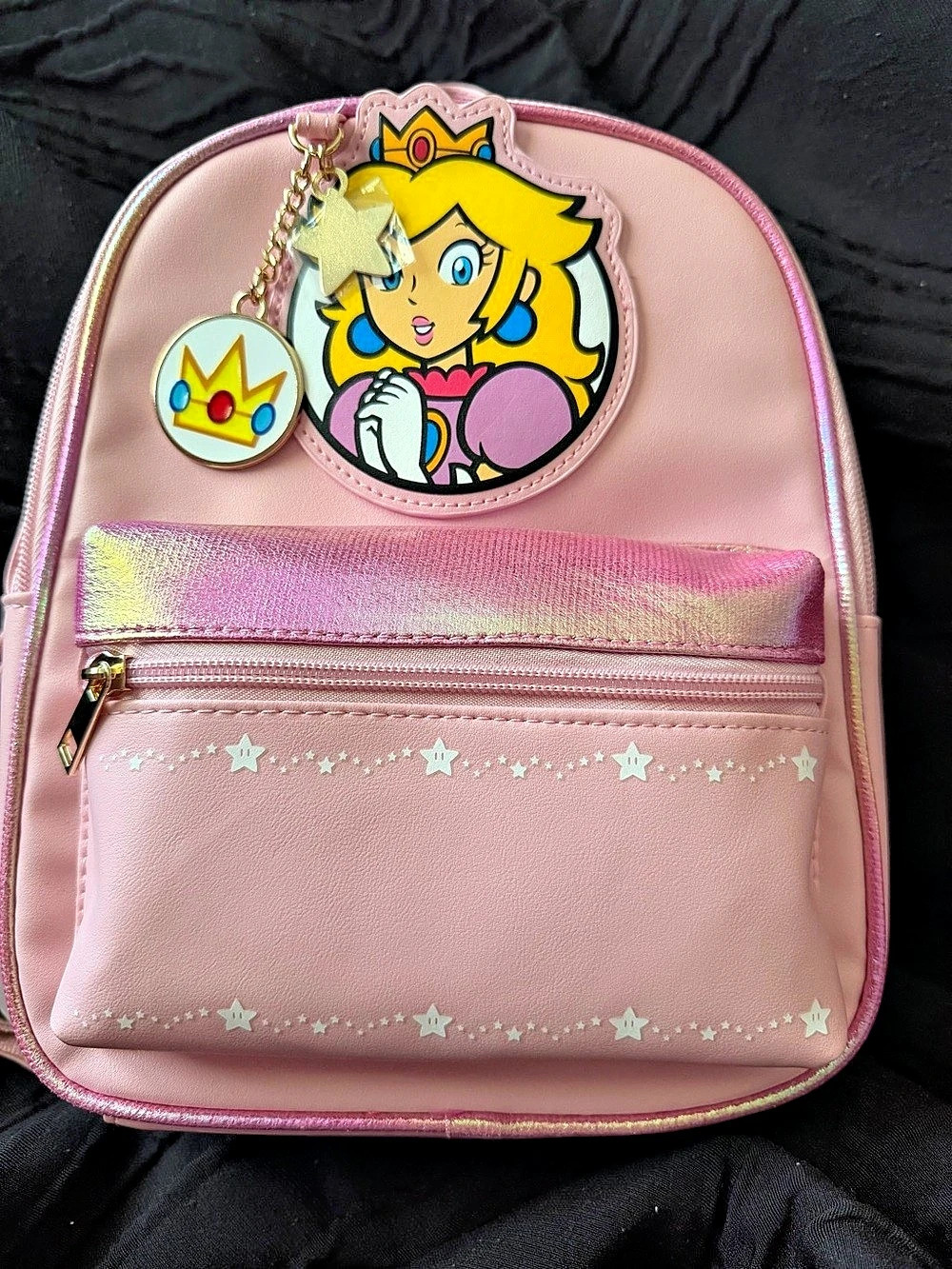 Nintendo Super Mario Princess Peach Mini Backpack Pink & Multicolor